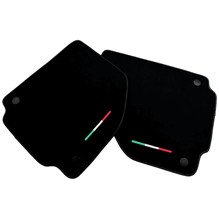 Alcantara Black Floor Mats For Ferrari 488 Spider (2016-2022) Italian Edition