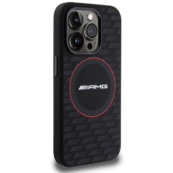 AMG Silicone Carbon Pattern MagSafe Hardcase for iPhone 15 Pro 6.1" - AutoWin