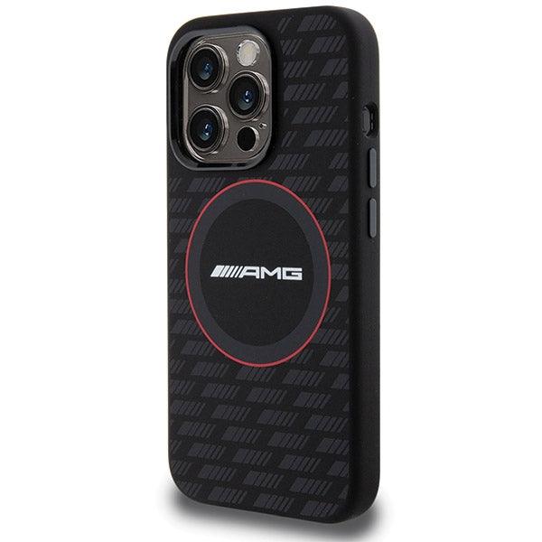AMG Silicone Carbon Pattern MagSafe Hardcase for iPhone 15 Pro Max 6.7" - AutoWin