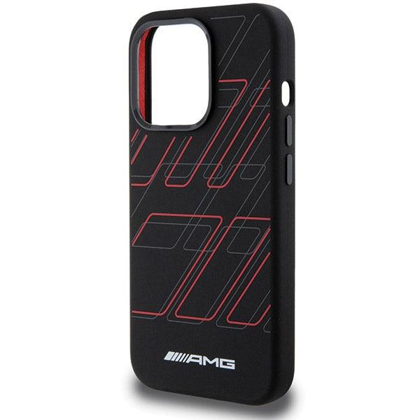 AMG Silicone Large Rhombuses Pattern MagSafe Hardcase for iPhone 15 Pro Max 6.7" - AutoWin