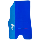 Blue Floor Mats for BMW i8 Series L12 L15 with M Package with Alcantara