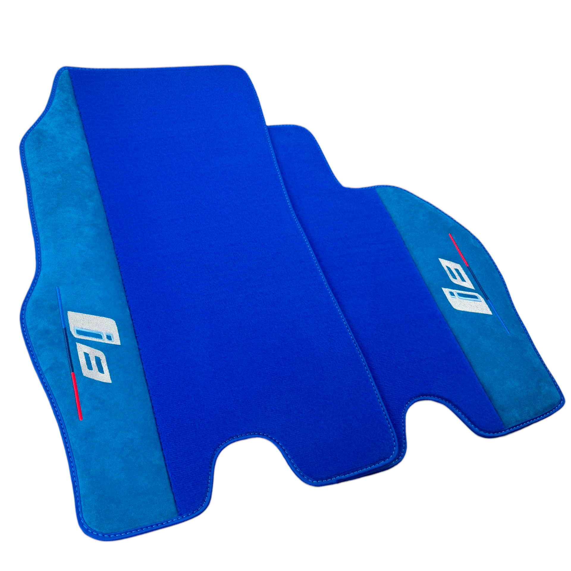 Blue Floor Mats for BMW i8 Series L12 L15 with M Package