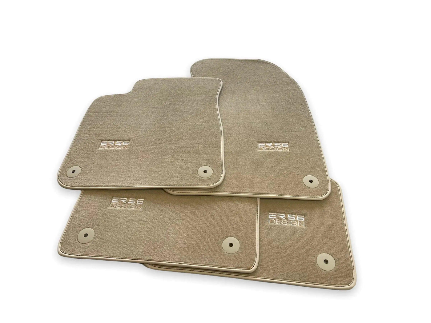 Beige Floor Mats for Audi A3 2004-2012 5-door Sportback | ER56 Design - AutoWin