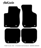 Beige Floor Mats for Audi A3 - 3-door Hatchback (2000-2003) | ER56 Design - AutoWin