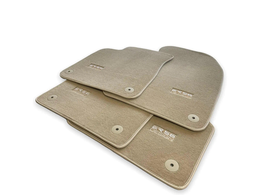 Beige Floor Mats for Audi A4 - B5 Facelift Avant (1999-2001) | ER56 Design - AutoWin