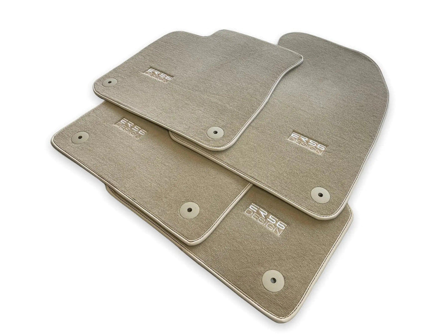 Beige Floor Mats for Audi A4 - B6 Avant (2001-2004) | ER56 Design - AutoWin