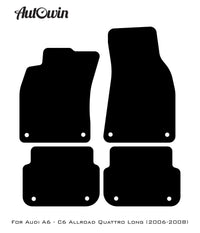 Beige Floor Mats for Audi A6 - C6 Allroad Quattro Long (2006-2008) | ER56 Design - AutoWin
