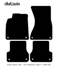 Beige Floor Mats for Audi A6 - C7 Sedan (2011-2018) | ER56 Design - AutoWin