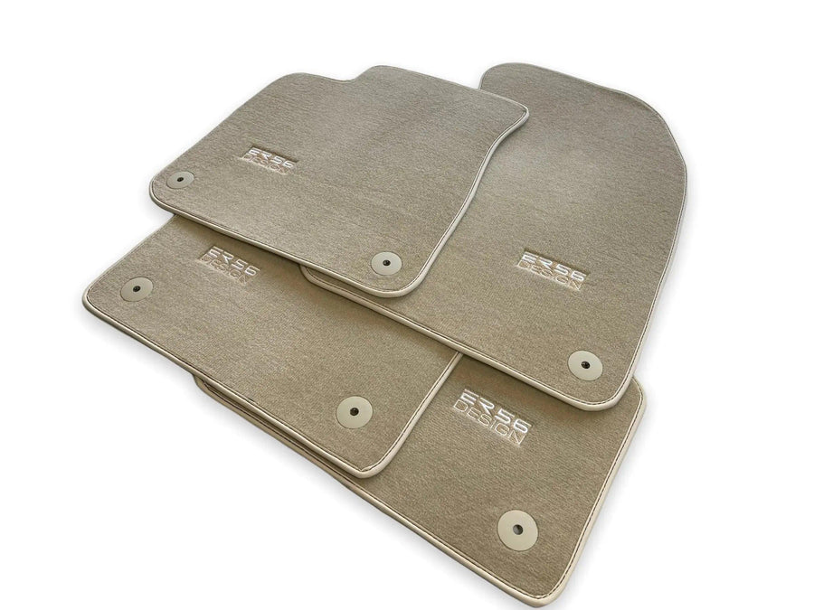 Beige Floor Mats for Audi A8 D3 (2002-2010) | ER56 Design - AutoWin