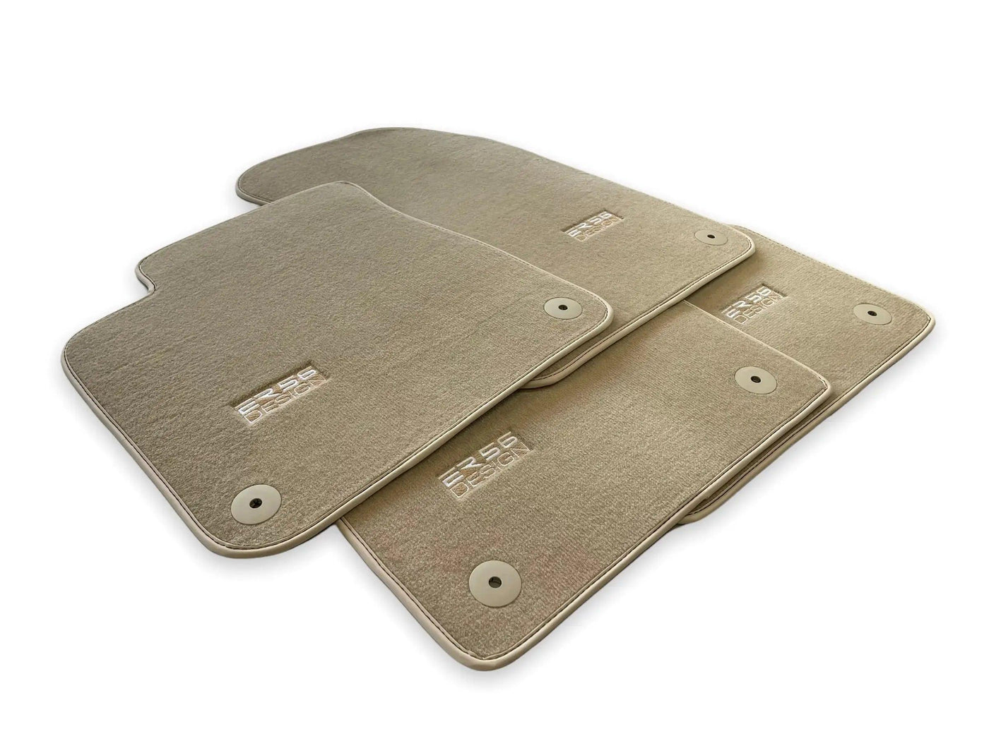 Beige Floor Mats for Audi Q2 (2016-2020) | ER56 Design - AutoWin