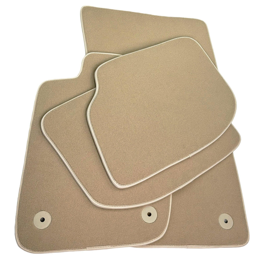 Beige Floor Mats For Bentley Continental GTC Convertible (2018–2023) - AutoWin
