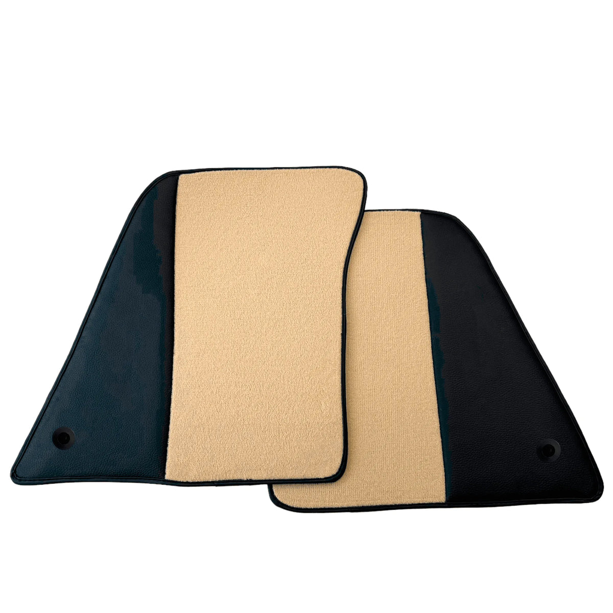 Beige Floor Mats for Ferrari 296 GTS (2022-2027) with Leather - AutoWin