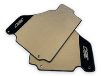 Beige Autofußmatten für Ferrari 360 Modena 1999-2005 mit Alcantara-Leder - AutoWin