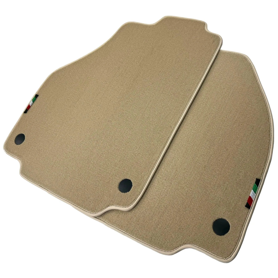 Beige Floor Mats for Ferrari 488 GTB (2016-2022) | Italian Edition - AutoWin