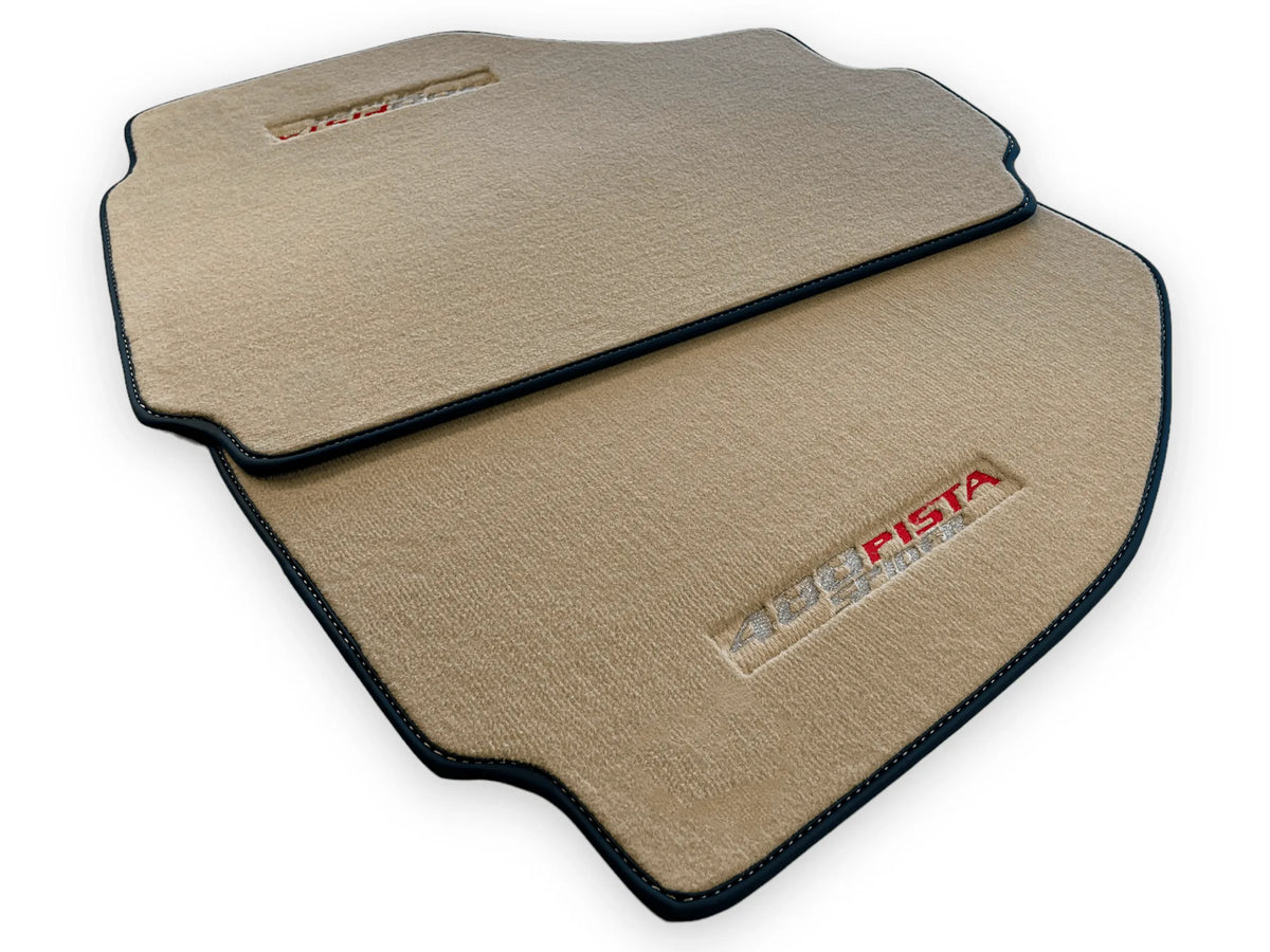 Beige Floor Mats For Ferrari 488 Pista Spider 2019-2021