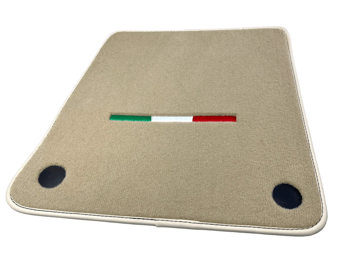 Beige Floor Mats For Ferrari 599 Coupe 2006-2012 Italian Edition - AutoWin