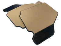 Beige Floor Mats For Ferrari F430 2004-2009 With Carbon Fiber Leather - AutoWin