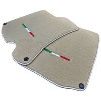 Beige Floor Mats for Ferrari Portofino (2018-2023) Italian Edition - AutoWin