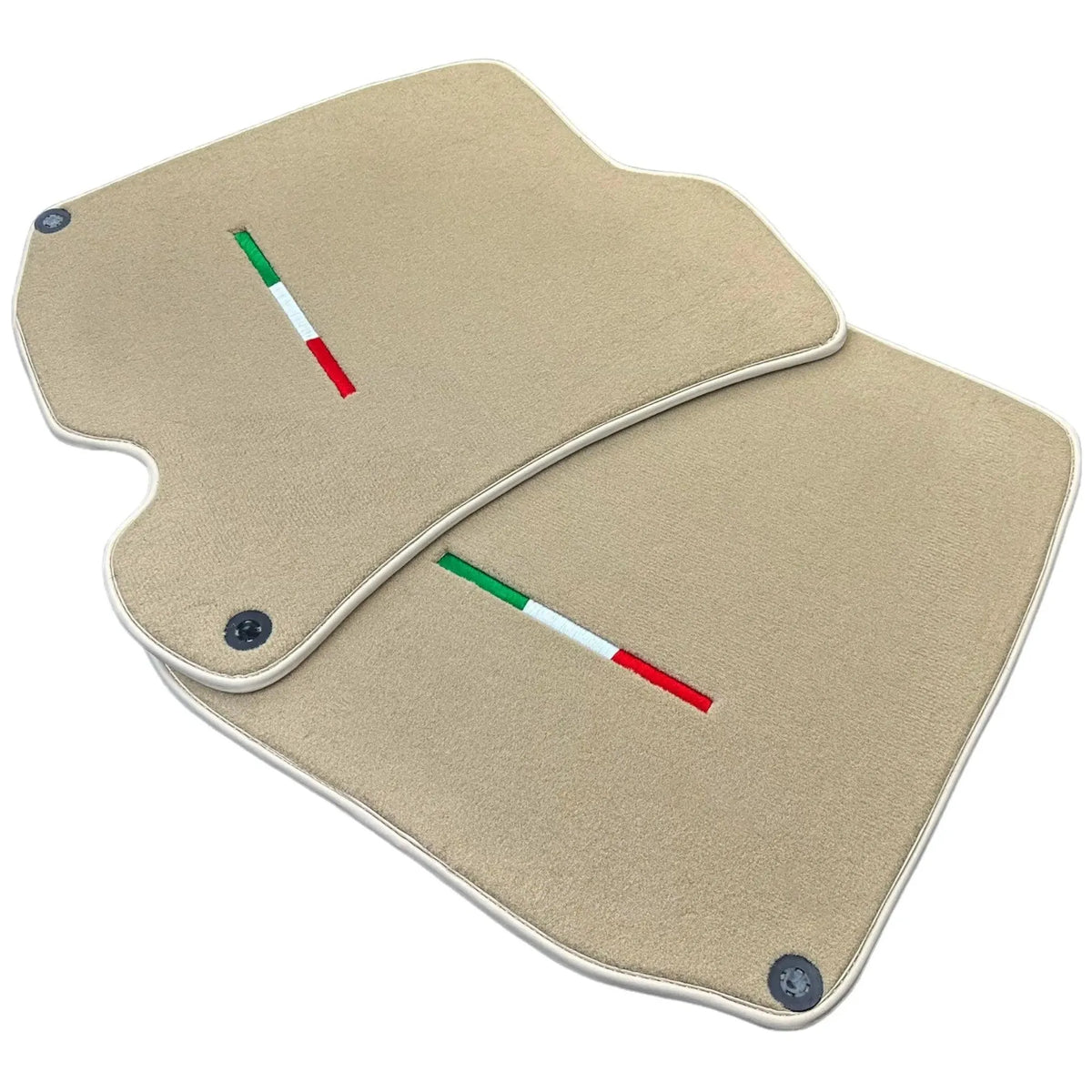 Beige Floor Mats for Ferrari Roma (2021-2027) Italian Edition - AutoWin