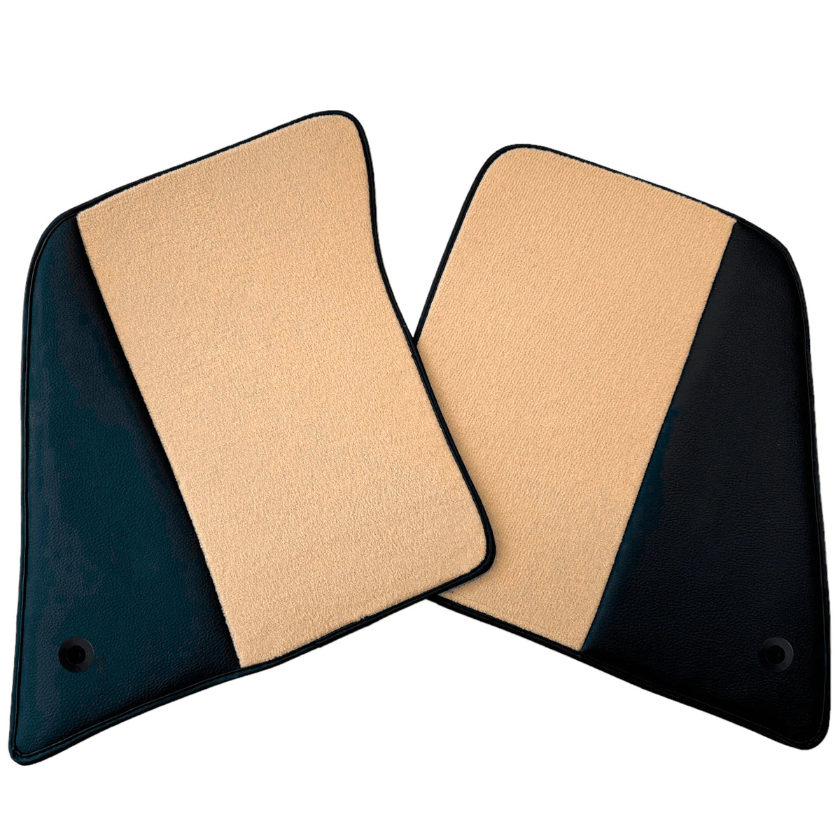 Beige Floor Mats for Ferrari SF90 Stradale (2019-2024) with Leather