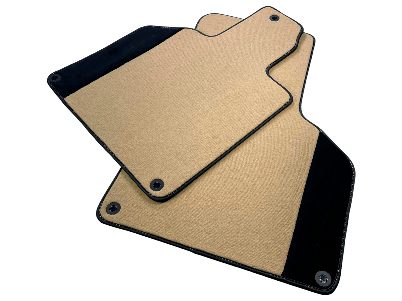 Custom Beige Floor Mats for Lamborghini Gallardo With Alcantara Leather