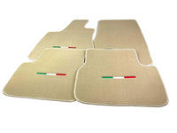 Beige Floor Mats For Maserati Ghibli 2013-2022 Italy Edition - AutoWin