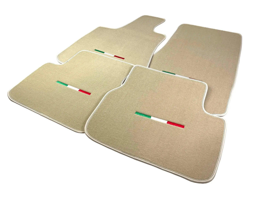 Beige Floor Mats For Maserati Levante (2017-2023) Italy Edition - AutoWin