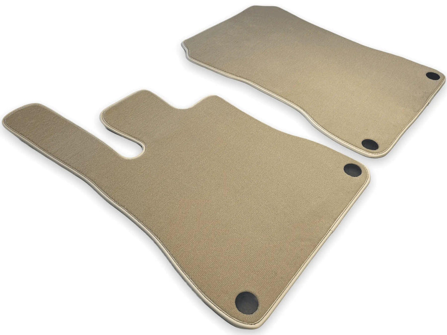 Beige Floor Mats For Mercedes-Benz SLC R172 (2016-2023) - AutoWin