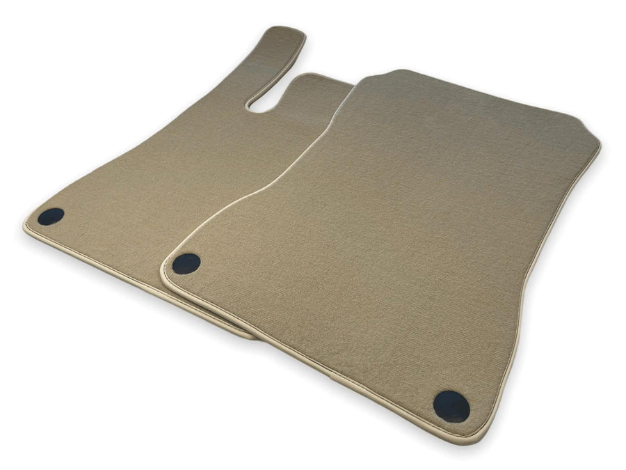 Beige Floor Mats For Mercedes-Benz SLC R172 (2016-2023) - AutoWin