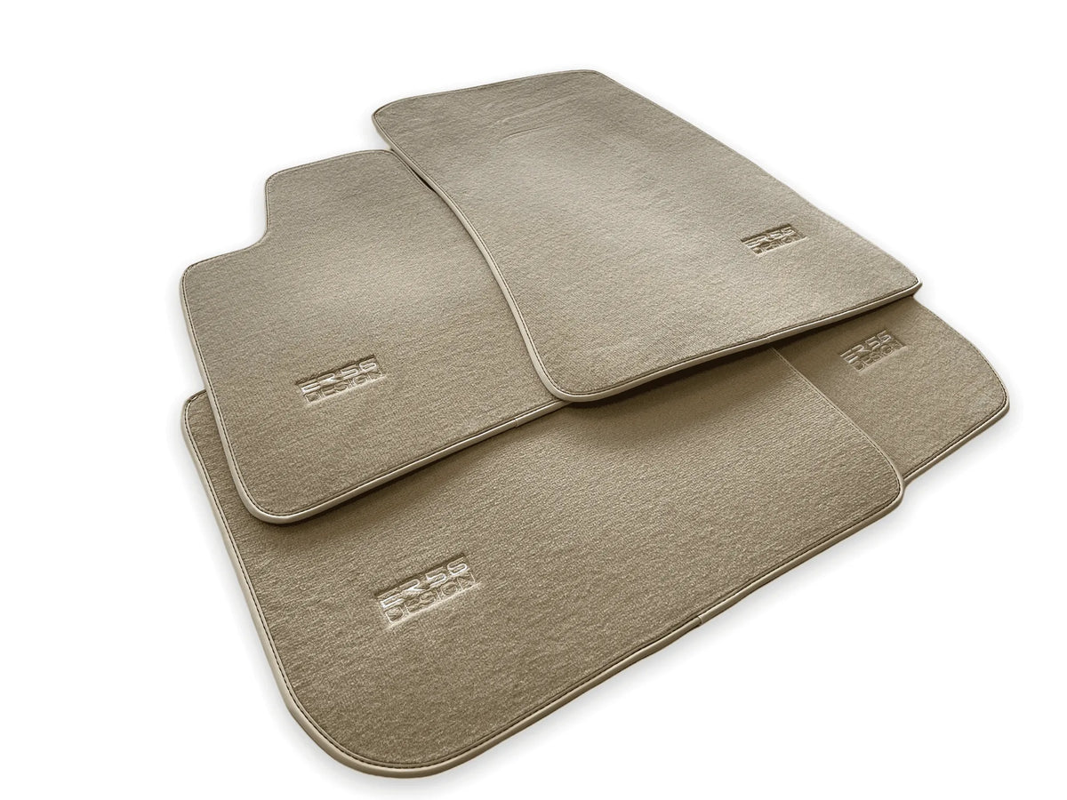 Beige Floor Mats for Rolls Royce Phantom VIII (2017-2024) ER56 Design