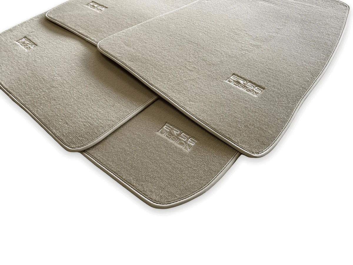 Beige Floor Mats for Rolls Royce Phantom VIII (2017-2024) ER56 Design
