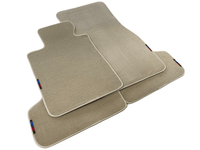 Beige Mats For BMW G60 (2023-2026) Sedan With M Package - AutoWin