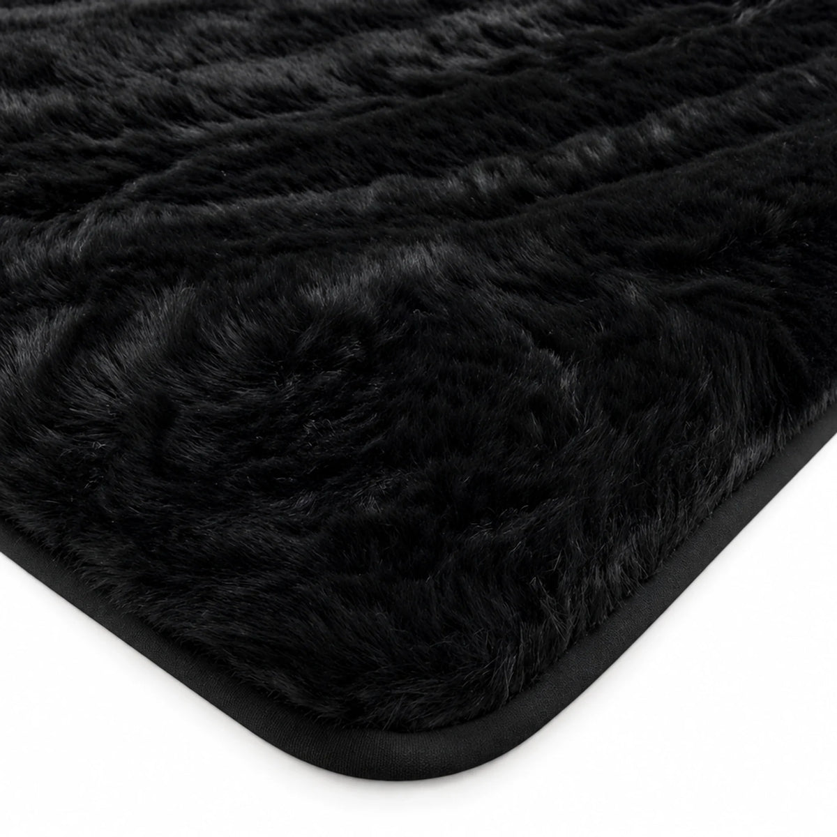 Customizable Black Sheepskin Trunk Floor Mat for Bentley Bentayga (2015-2027)