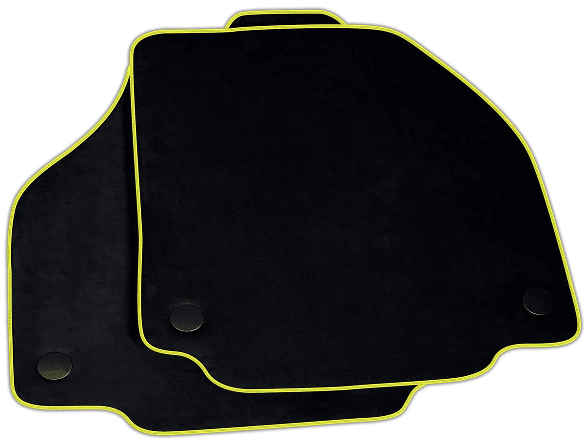 Black Alcantara Floor Mats for Ferrari 488 GTB | Various Trim Colors