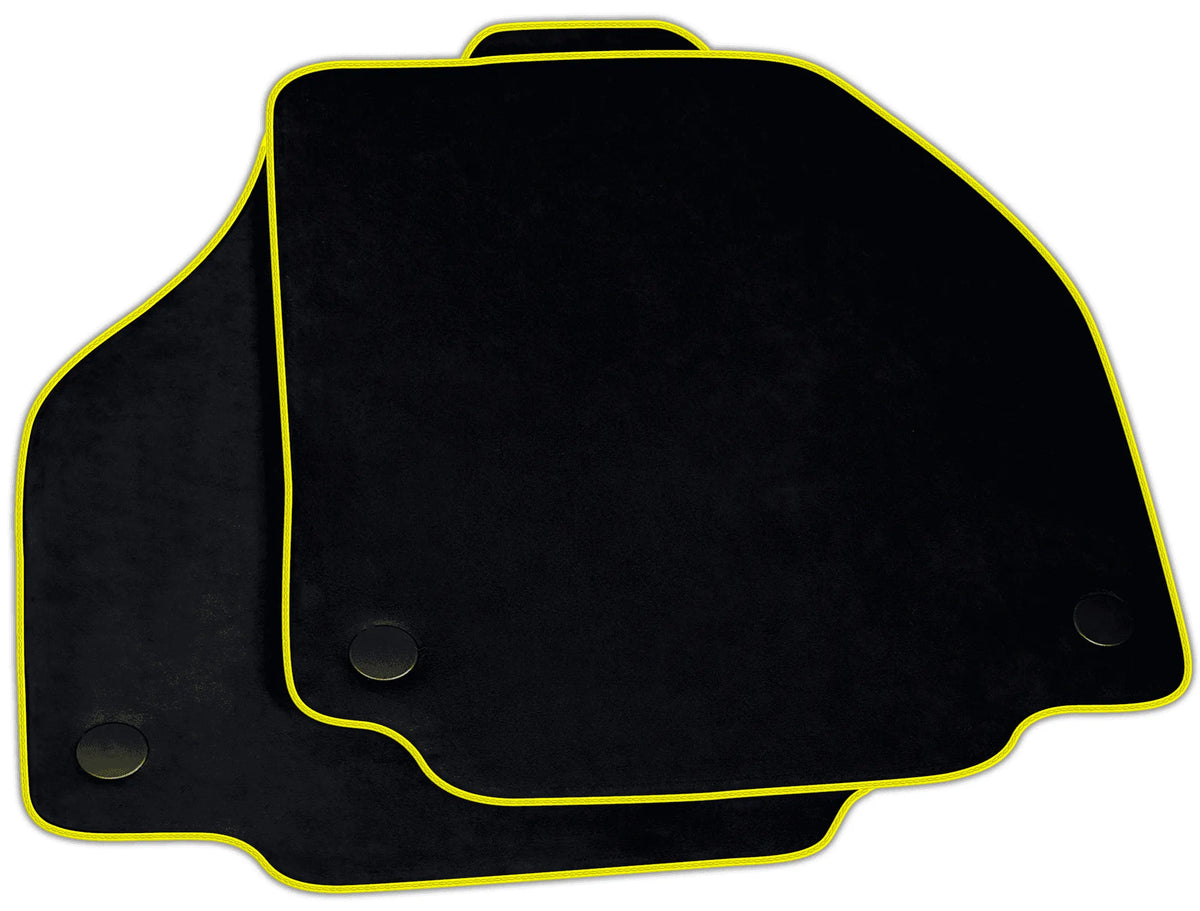 Black Alcantara Floor Mats for Ferrari 488 GTB | Various Trim Colors