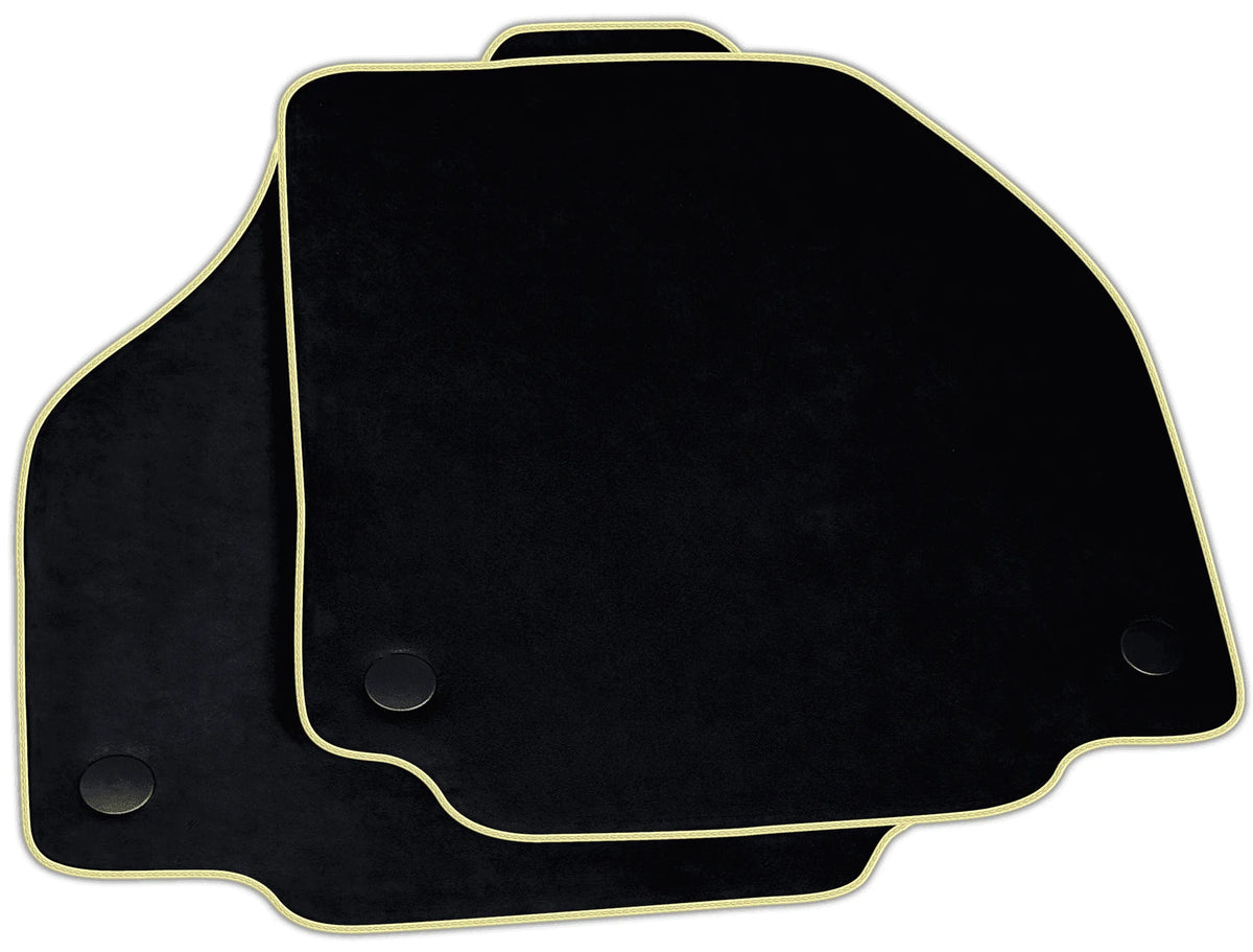 Black Alcantara Floor Mats for Ferrari 488 GTB | Various Trim Colors