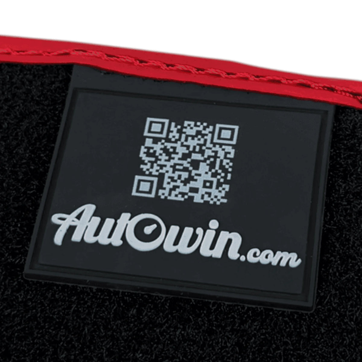 Black Alcantara Floor Mats for Ferrari 488 Pista Spider (2019-2021) with Red Alcantara Accents