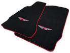 Black Floor Mats For Aston Martin DB11 (2016–2023) Red Trim - AutoWin