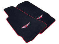 Black Floor Mats For Aston Martin DB11 (2016–2023) Red Trim - AutoWin