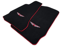 Black Floor Mats For Aston Martin DB11 (2016–2023) Red Trim - AutoWin