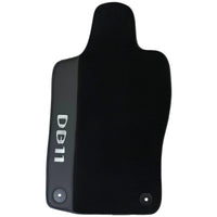 Black Floor Mats for Aston Martin DB11 (2016–2023) with Leather - AutoWin