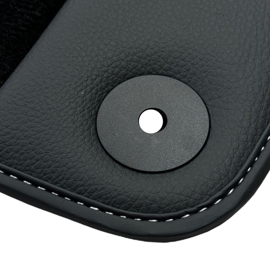 Black Floor Mats for Aston Martin DBS Superleggera (2018-2023) Coupe with Leather - AutoWin
