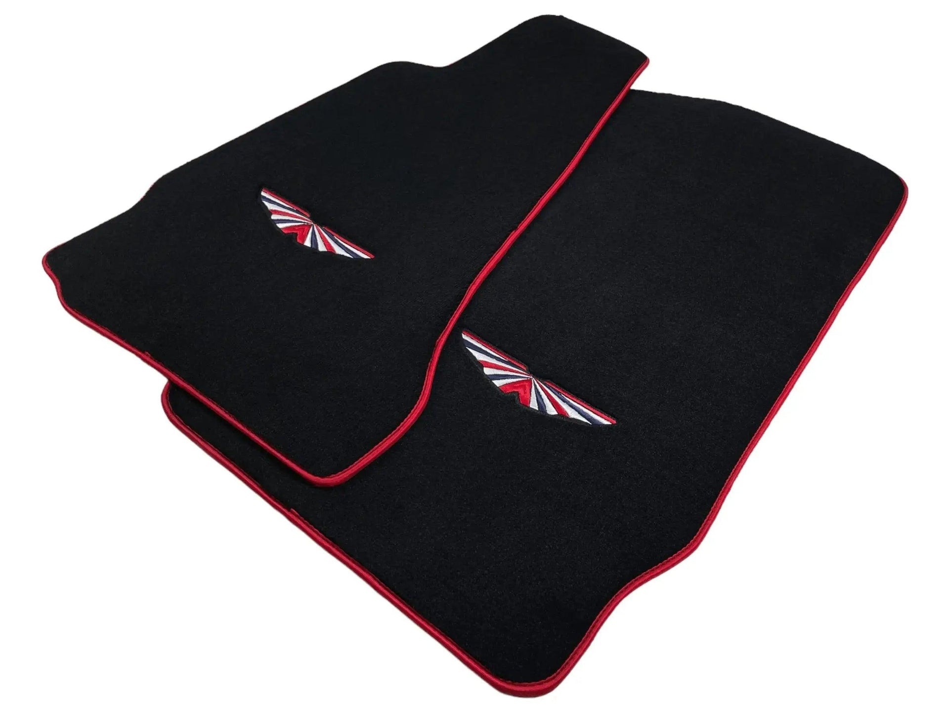 Black Floor Mats For Aston Martin DBX (2020– 2023) | Red Trim - AutoWin