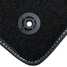 Black Floor Mats for Audi TT MK1 Convertible (1998-2006) with Leather - AutoWin
