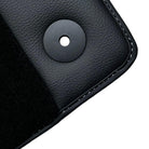 Black Floor Mats for Audi TT MK1 Convertible (1998-2006) with Leather - AutoWin
