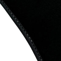 Black Floor Mats for Audi TT MK1 Coupe (1998-2006) with Leather - AutoWin