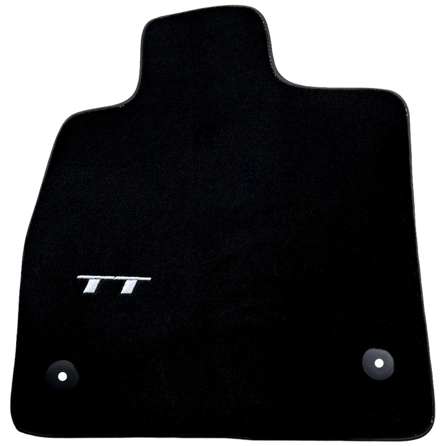 Black Floor Mats for Audi TT MK2 Convertible (2006-2014) - AutoWin