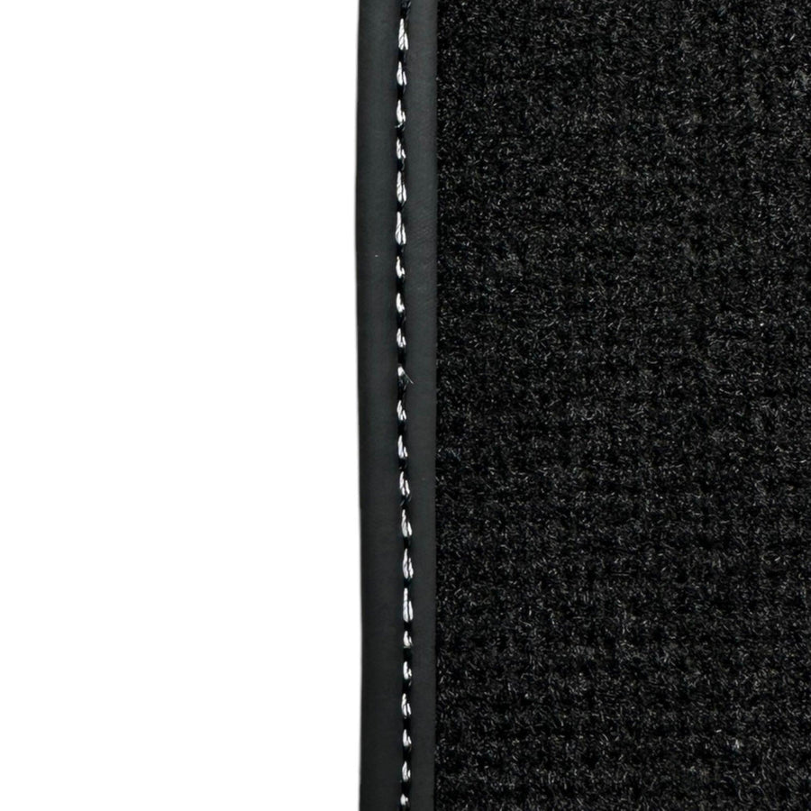 Black Floor Mats for Audi TT MK3 Coupe (2019-2023) with Leather - AutoWin