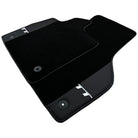 Black Floor Mats for Audi TT MK3 Coupe (2019-2023) with Leather - AutoWin