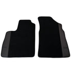Black Floor Mats for Bentley Continental GT (2003–2011) with Dark Brown Leather | ER56 Design - AutoWin